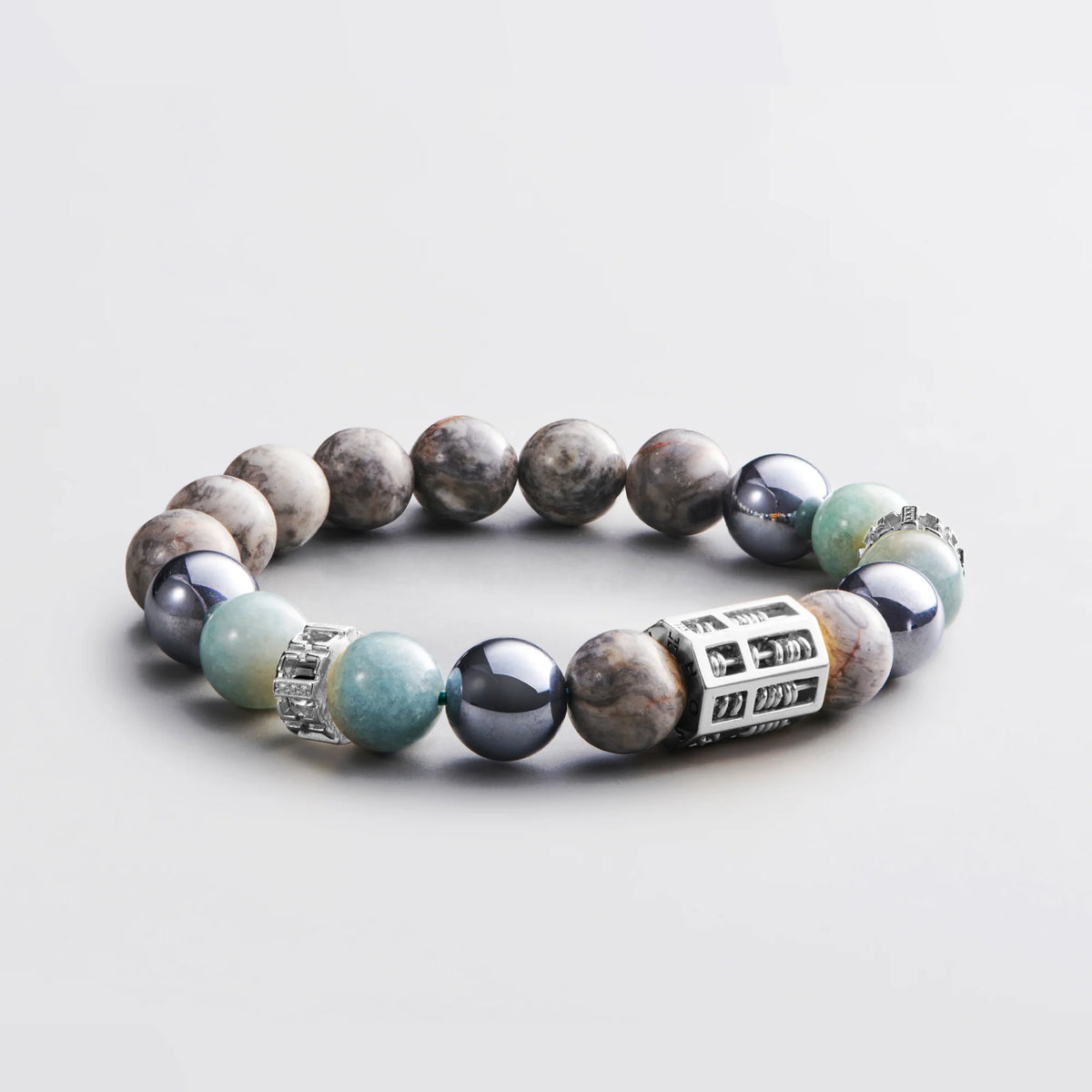 トリプルウェルスアバカスブレスレット - カーディナル