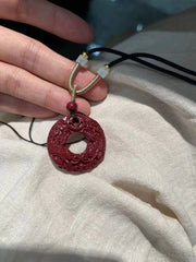 硃砂貅平安扣·招財、保佑