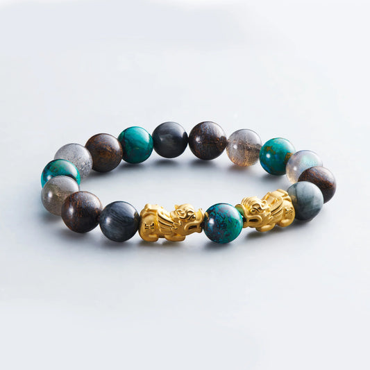 The Luxuriant - 0.8G 999 Solid Gold Pixiu Series